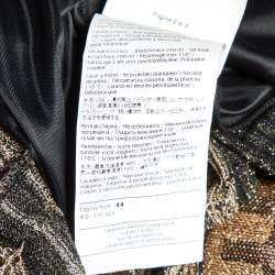 Pre Owned M Missoni Multicolor Perforated Lurex Knit Maxi Dress M