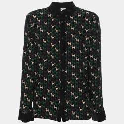 M Missoni Multicolor Silk Long Sleeve Shirt M