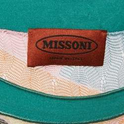 مملوكة مسب قًا Missoni Multicolor Patterned Knit Sleeveless Top S