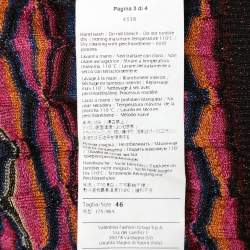 Pre Owned M Missoni Multicolor Striped Lurex Knit Cardigan L