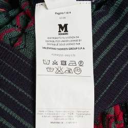 مملوكة مسبقًا M Missoni Pink Chevron Pointelle Knit Button Front Cardigan M