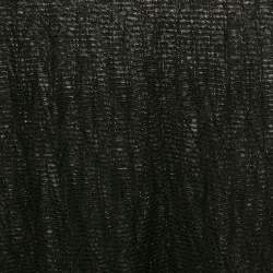 Pre Owned M Missoni Black Chevron Knit Sheer Top M