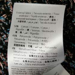 Pre Owned M Missoni Black Tweed Button Front Cardigan M