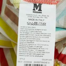 M Missoni Multicolor Printed Cotton Palazzo Pants S