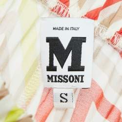 M Missoni Multicolor Printed Cotton Palazzo Pants S