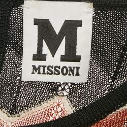 مملوكة مسبقًا فستان قصير إم ميزوني تريكو لوريكس متعدد الألوان بلا أكمام مقاس صغير - سمول