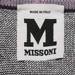 M Missoni Multicolor Pattern Wool Blend Knit Knee-Length Dress S