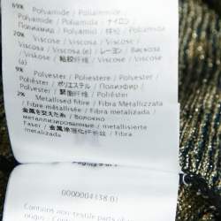 Pre Owned M Missoni Green Patterned Lurex Knit Cardigan and Top Set M