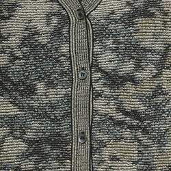 Pre Owned M Missoni Green Patterned Lurex Knit Cardigan and Top Set M