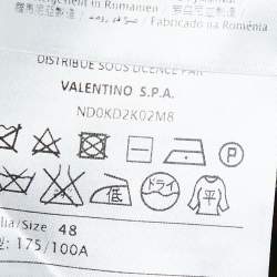 Pre Owned M Missoni Multicolor Patterned Knit Ruffled Midi Dress L