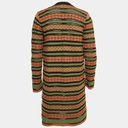 Pre Owned كارديان إم ميسوني تريكو بنقشة متعددة الألوان طويلة مقاس وسط - ميديوم