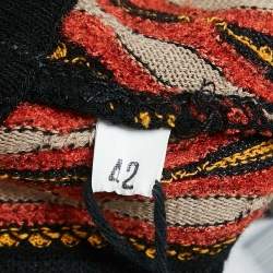 M Missoni Multicolor Patterned Knit Midi Dress M