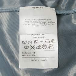 Pre Owned M Missoni Multicolor Wave Pattern Crochet Sleeveless Midi Dress M