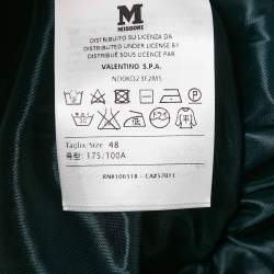 Pre Owned M Missoni Green Patterned Knit Sleeveless Midi Dress L