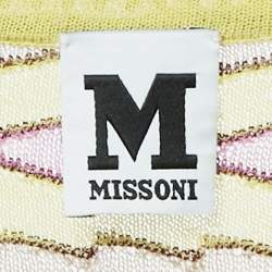 M Missoni Multicolor Patterned Lurex Knit Sleeveless Short Dress M