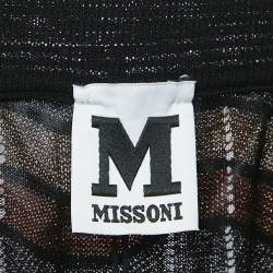 Pre Owned M Missoni Multicolor Patterned Knit Maxi Skirt S