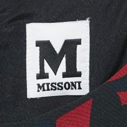 M Missoni Red Printed Silk Shift Mini Dress M