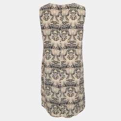 Pre Owned M Missoni Pink Printed Silk Sleeveless Mini Dress L