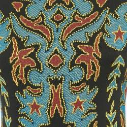 Pre Owned M Missoni Multicolor Patterned Knit Midi Dress M