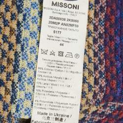 M Missoni Collection Multicolor Patterned Knit Mid-Length Coat M