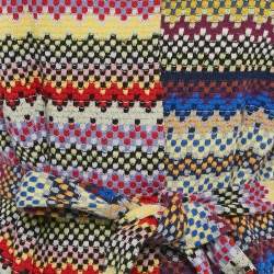M Missoni Collection Multicolor Patterned Knit Mid-Length Coat M