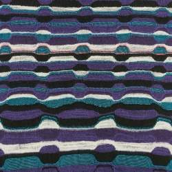 Pre Owned M Missoni Purple Striped Knit Maxi Skirt M