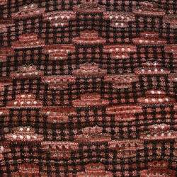 M Missoni Black/Multicolor Pinhole Pattern Knit Sweater Top S
