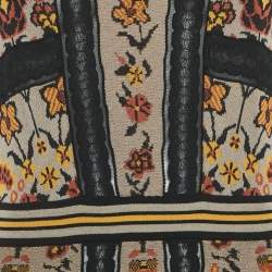 M Missoni Beige/Multicolor Patterned Knit Sleeveless Midi Dress L