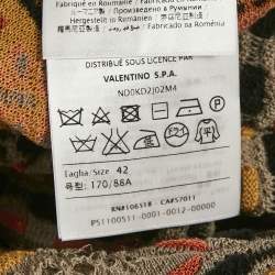 M Missoni Beige/Multicolor Patterned Knit Midi Dress M