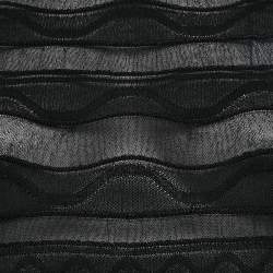 Pre Owned M Missoni Black Patterned Knit Long Sleeve Top M