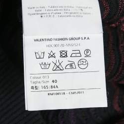 M Missoni Multicolor Wave Pattern Knit Long Sleeve Top S