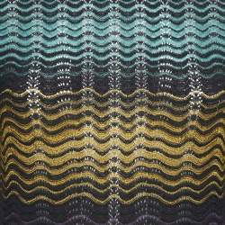 M Missoni Multicolor Wave Pattern Knit Long Sleeve Top S