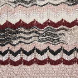 M Missoni Patterned Knit Wool Blend Top S