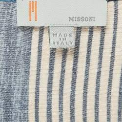 M Missoni Multicolor Printed Knit Wrap Top L
