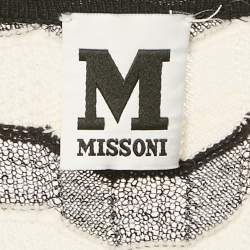 M Missoni Black Patterned Knit Mini Dress S
