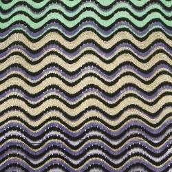 M Missoni Multicolor Wave Pattern Knit Short Dress L