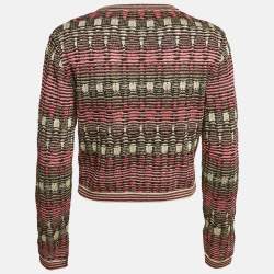 M Missoni Multicolor Lurex Knit Cardigan XL