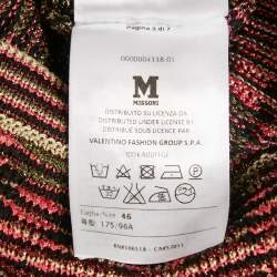 M Missoni Multicolor Lurex Knit Cardigan XL