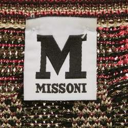 M Missoni Multicolor Lurex Knit Cardigan XL