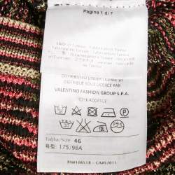 M Missoni Multicolor Lurex Knit Cardigan XL