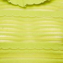 M Missoni Neon Green Knit Top S