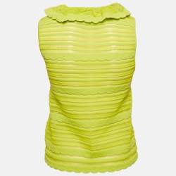 M Missoni Neon Green Knit Top S