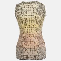 M Missoni Multicolor Ombre Jacquard Knit Sleeveless Top M 