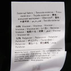 Pre Owned M Missoni Black Stretch Knit Short Sleeve Top S