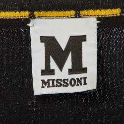 M Missoni Black Knit Crew Neck Top M