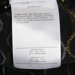 M Missoni Black Patterned Open Front Cardigan S