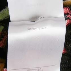 M Missoni Black Patterned Knit Sheer Top M 