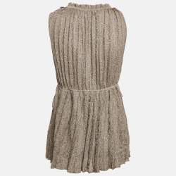 Pre Owned M Missoni Metallic Lurex Knit Sleeveless Top L