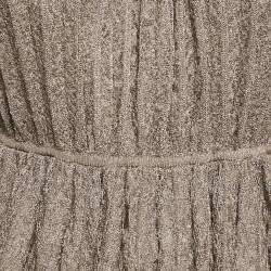 Pre Owned M Missoni Metallic Lurex Knit Sleeveless Top L