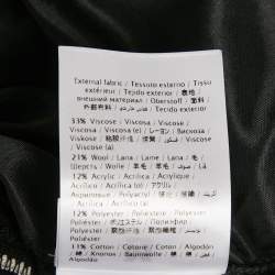 Pre Owned M Missoni Black Patterned Flared Short Skirt S